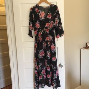 Sheer floral coverup